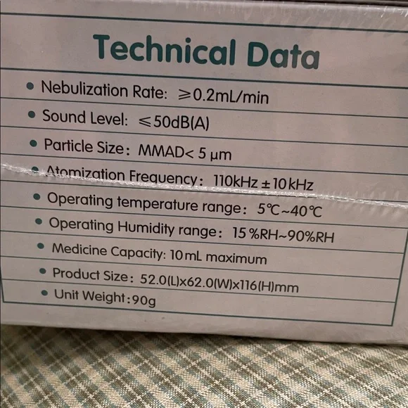 Mayluck Portable Mesh Nebulizer - White NEW and sealed - Picture 2 of 3